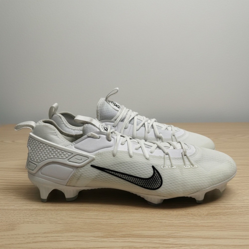 NEW Nike Huarache 9 Elite Low LAX Lacrosse Cleats White FD0089-101 Mens 12T Tall